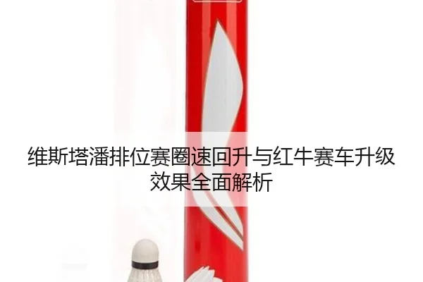 维斯塔潘排位赛圈速回升与红牛赛车升级效果全面解析